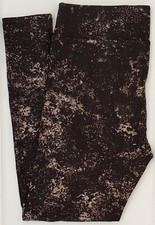 TC2 LuLaRoe Tall  Curvy2 Leggings Cray Black Tie Dye NWT T33 New Print