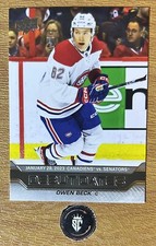 Owen Beck 2023-24 Upper Deck Series 1 Hockey Debut Dates Insert #DD-14