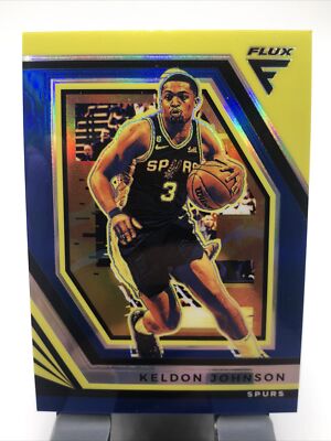 2022-23 Panini Flux Blue Keldon Johnson /99 San Antonio Spurs #110
