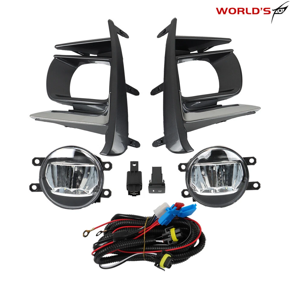 Светодиодные противотуманные фары дневного света подходят для Toyota Sienna 2018-2020 годов выпуска с переключателем + комплектом проводки справа + слева - Изображение 2 из 4