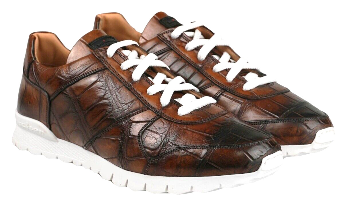 НОВЫЕ КРОССОВКИ KITON ИЗ 100 КОКОДИЛОВОЙ МЕХА ОВЧИНЫ SZ 8 US 41 EU KSX28 834890₽