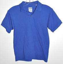 Gildan Ultra Blend Polo Shirt School Uniform Royal Blue Youth Sz Medium NWOT