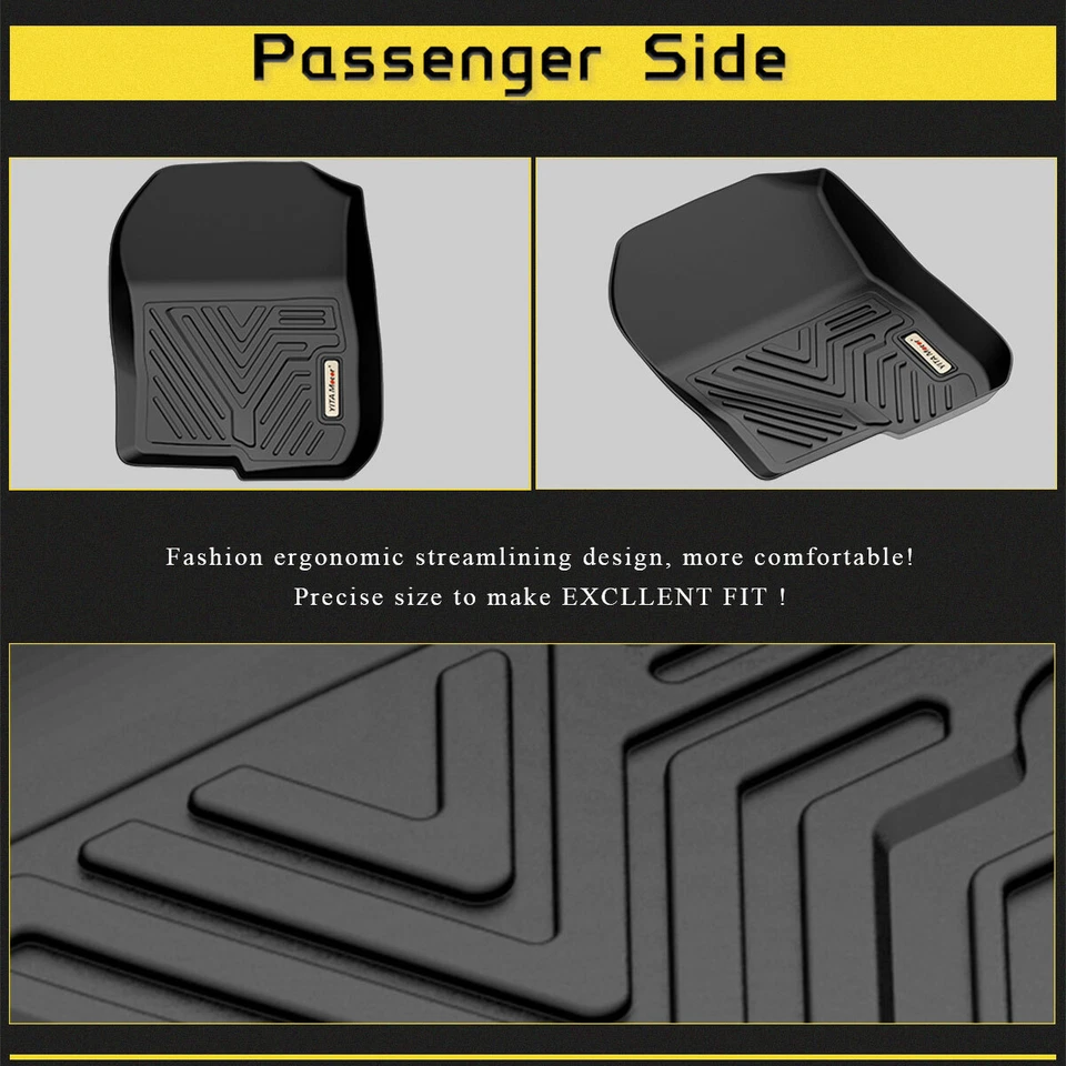 Floor Mats for 2017- 2022 Honda CR-V CRV All Weather Anti-Slip TPE Floor Liners Foto 4 de 4