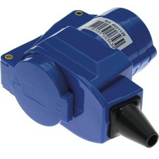 Powerpart Angled Coupler 2P+E 240V CEE16A/Schuko - PO152