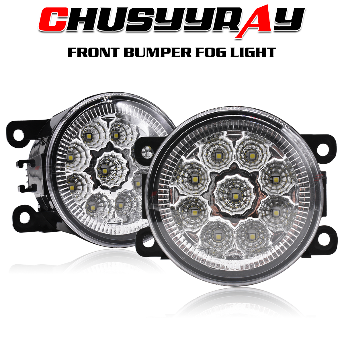 2013 Ford Transit Connect Fog Lights Driving Bumper Lamps Pair 4F9Z15200AA