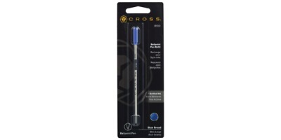  Cross Ballpoint Pen Refill Blue Broad   Pt New In Pack 8100