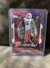 Greg Rousseau 2021 Panini Prizm Draft Picks #200 RC All-American Purple Wave