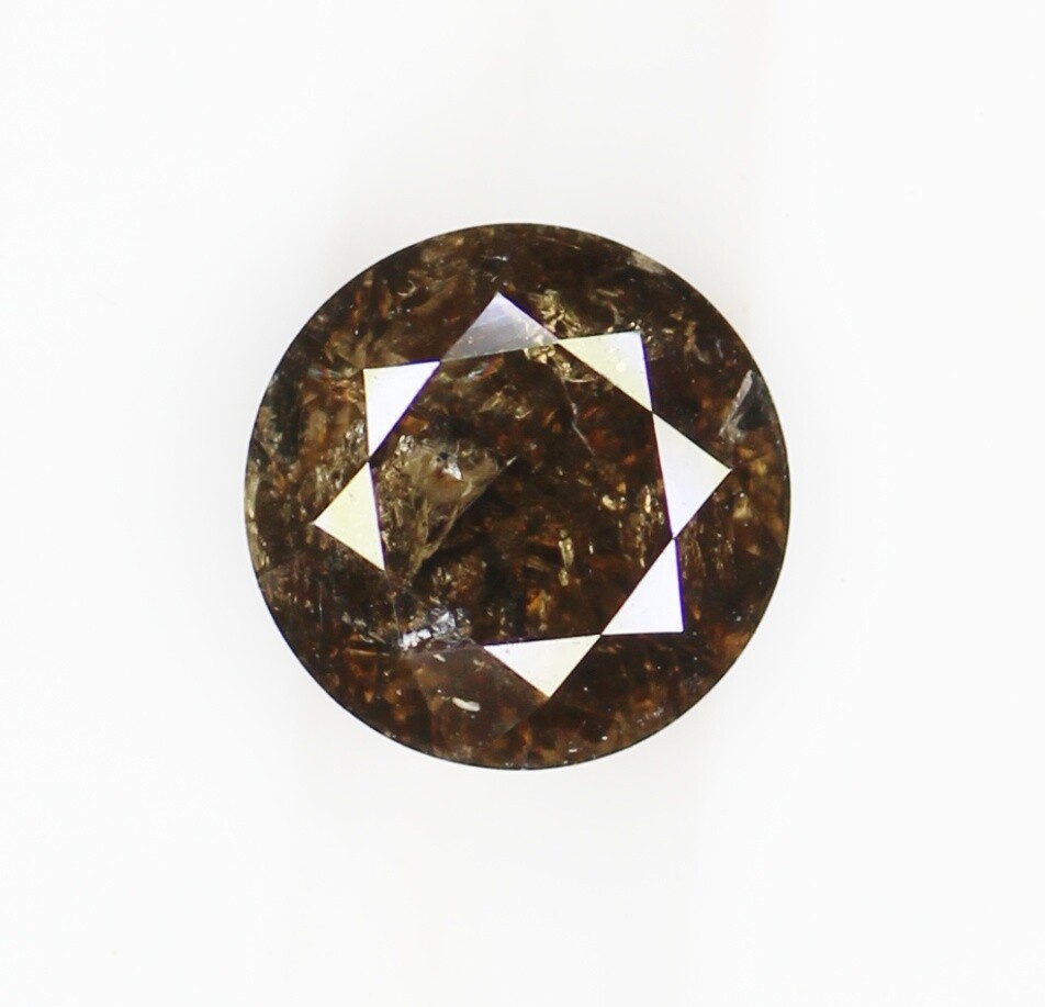 Natural Loose Champagne Color Diamond,Round Brilliant Cut