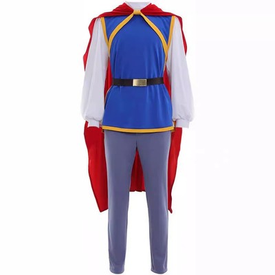 Funny World Herren Prinz Kostüm T-Shirt – Royal Charmant, Für Halloween & Mottopartys
