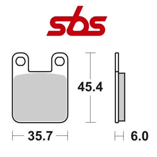 Para Peugeot XPS 6 Enduro 50 Pastilla Freno Delantero + Trasero SBS 105HF - Imagen 1 de 2