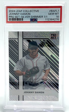 Johnny Damon #1/1 Silver Shimmer Pro Set PSA 10 GEM MT 2024 Leaf Collective