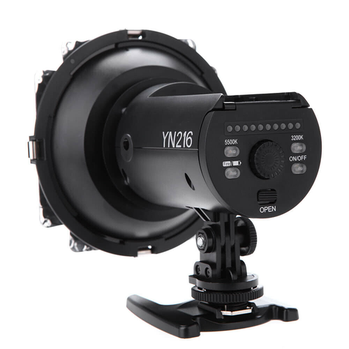 YONGNUO YN216 Pro Dimmable 5500K LED Video Light Camera Shoot+4 Color Plates - Picture 7 of 11