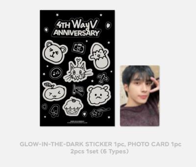 WayV 4th Anniversary OFFICIAL MD GOODS GLOW-IN-THE-DARK STICKER