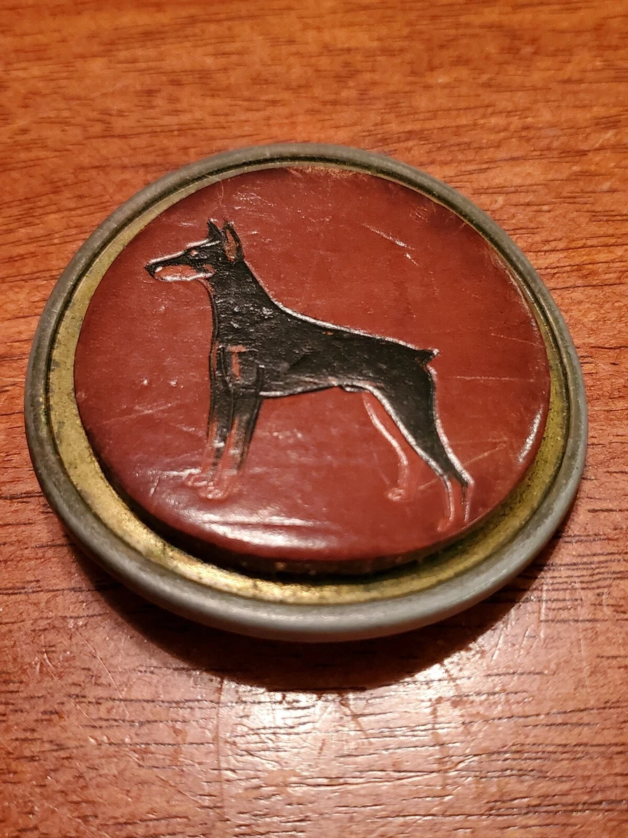Doberman belt buckle deals