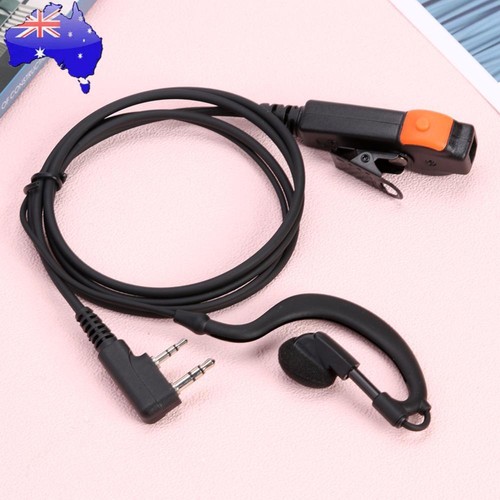 2 Pin Radio Earpiece Dual PTT Radio Earphone G Type for Kenwood Baofeng 888S TYT