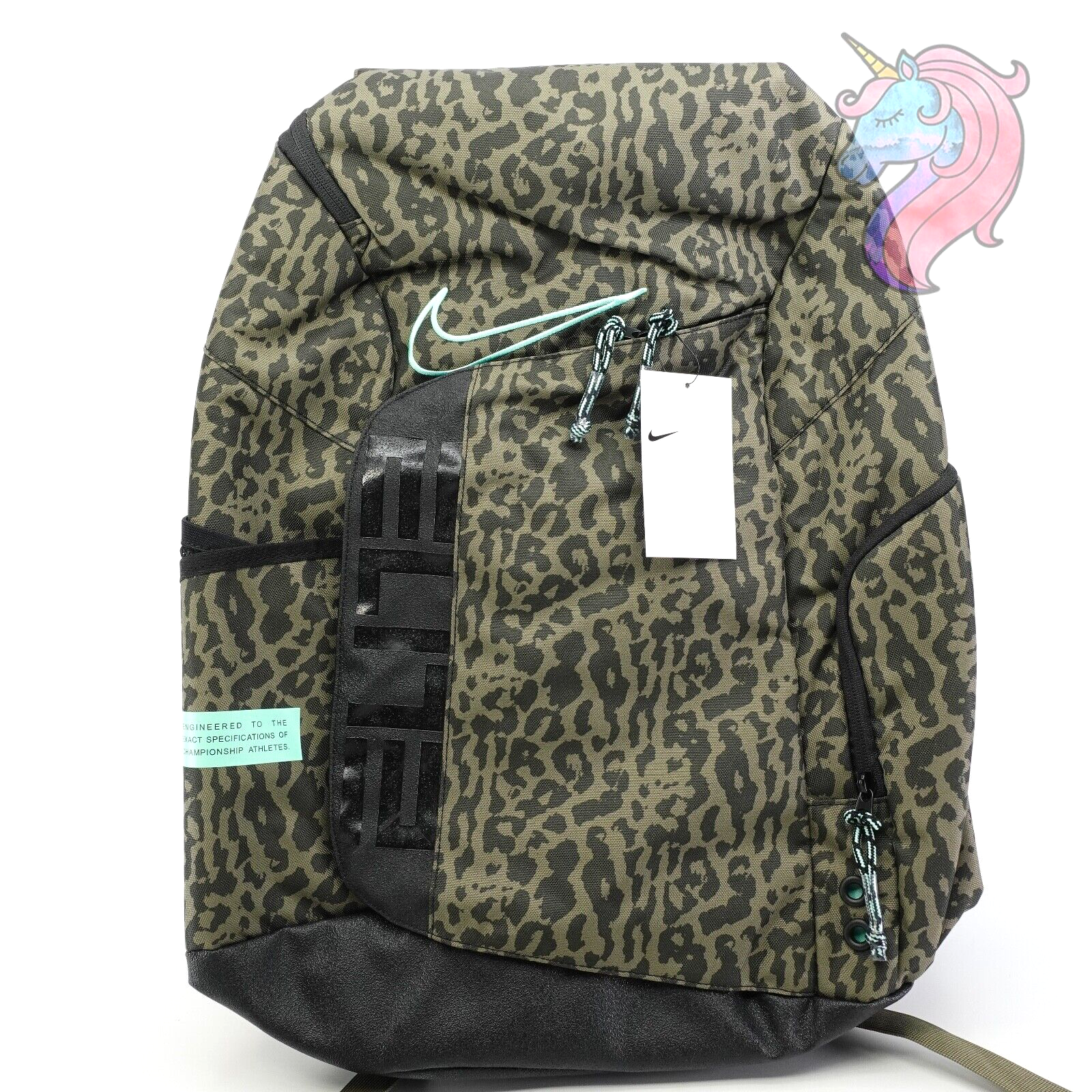 Nike Hoops Elite Pro Basketball Backpack Leopard Print Camo Teal DQ5342 222  Rare | eBay