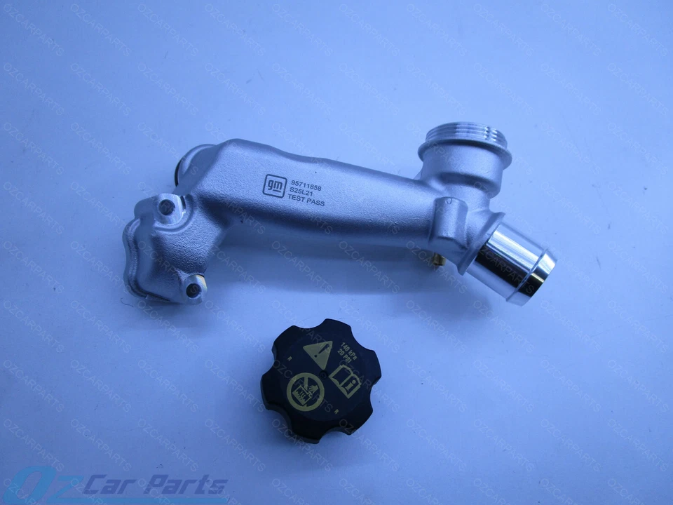 RADIATOR CAP AND HOUSING WATER OUTLET PIPE HOLDEN COMMODORE VZ V6 GENUINE NEW - image 2 of 4