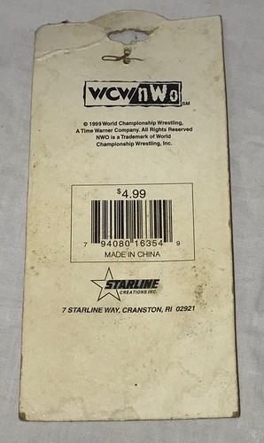 Vintage 1999 WCW Goldberg WRESTLING 4" Heavy Weight World Champion Belt Keychain - Picture 4 of 4