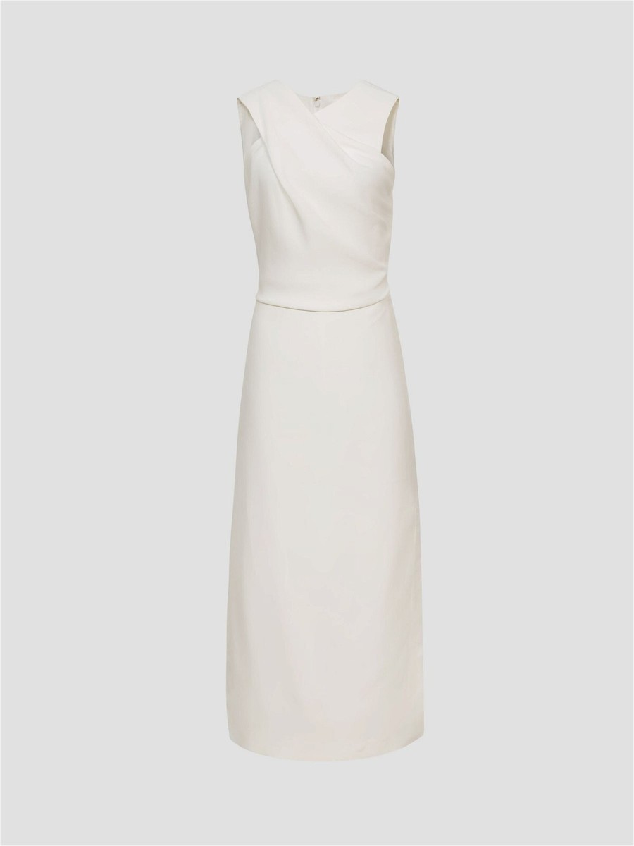 reiss imogen sleeveless ruched midi dress REISS Imogen Sleeveless Ruched Midi Dress