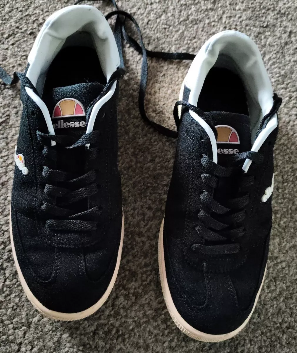 ELLESSE NAPOLI TRAINERS BLACK Uk size 4. Unisex eBay