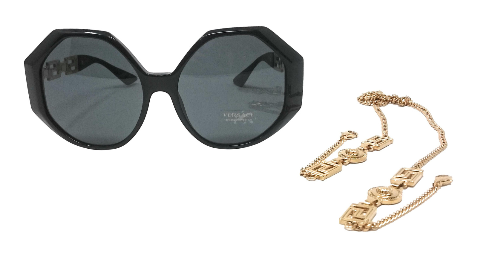 WOMENS VERSACE VE 4395 5345/87 SUNGLASSES WITH REMOVABLE CHAIN image 2