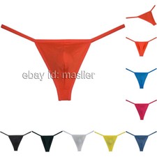 3/Pack Men G-String Modal Pouch Narrow T-back Mini Bikini Underwear Cheeky Thong