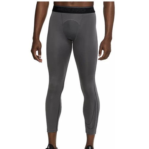 Collant a compressione Nike Pro Dri Fit 3/4 taglia large uomo grigio collant $32 - Foto 6 di 8