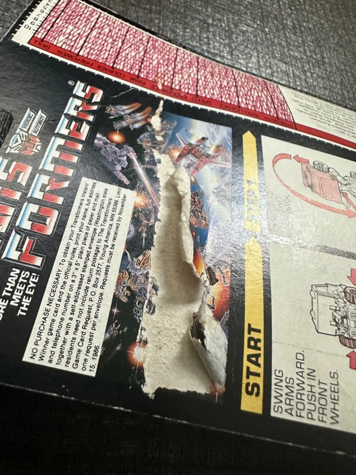 Vintage G1 Hasbro Transformers Minibot Pipes Bubble still Almost Attached New - Image 3 of 4