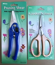 Lot of 2 ALLARY Small Garden Pruner & Garden Scissors