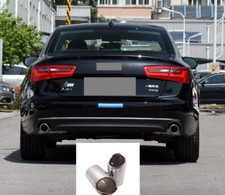 Car Rear Exhaust Tip Muffler Tailpipe For 2005-2014 Audi A6 2PCS SS