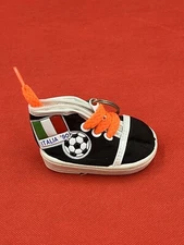 Vintage 90s Shoe Keychain Coin Pouch Tennis Shoe KEY CHAIN Rare Italia Soccer