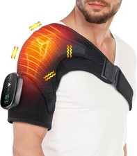 Electric Heated Shoulder Massager Brace Wrap ...