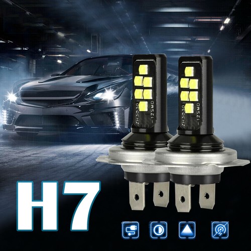 2pcs Car H7 LED Headlight High or Low Beam Bulb 240W 52000LM 6000K