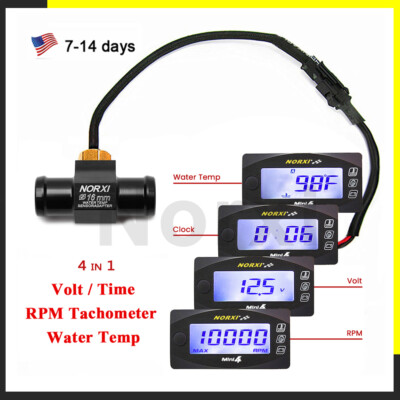 koso Motorcycles water temperature VoltageTime RPM Tachometer