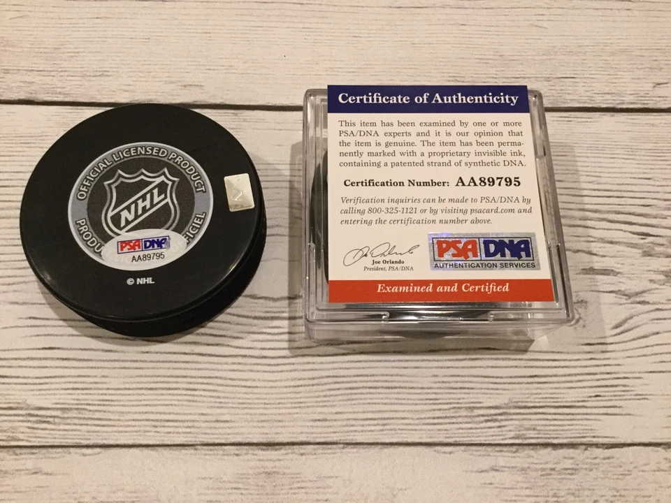 Andrei Markov Signed 2016 Winter Classic Canadiens Hockey Puck PSA DNA COA a - Image 2 of 2