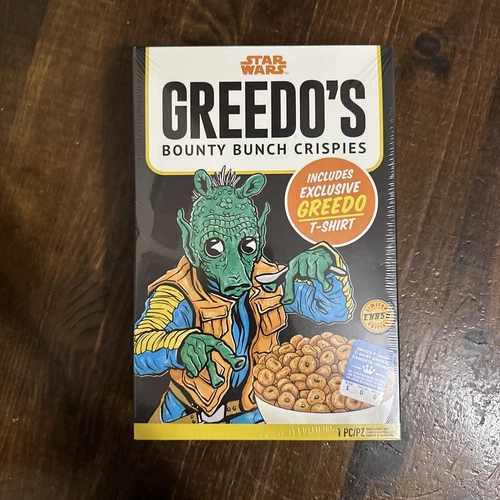 Funko Star Wars-Greedo's Bounty Bunch Crispies CHASE T-Shirt size L