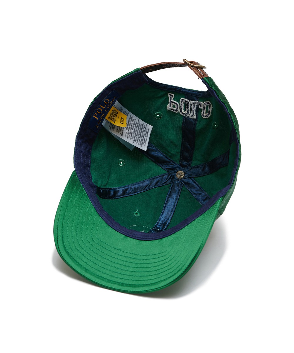 ☆POLO RALPH LAUREN☆ Logo Patch Satin Ball Cap Green MAPOHG Genuine Polo Ralph Lauren Logo Patch Satin Ball Cap -Green