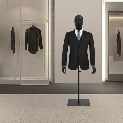 Male Dress Form Display, Metal Stand Dress Form, Adjustable Height Clothing Form