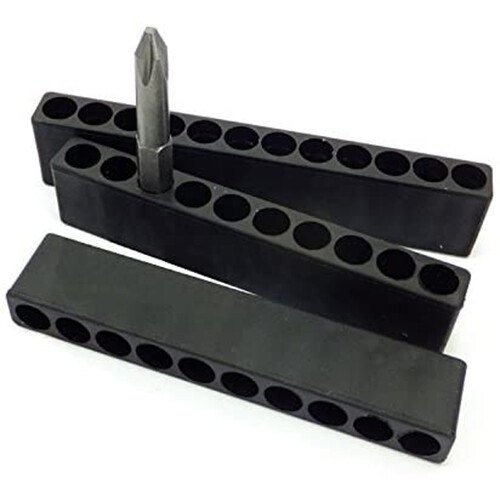 10pcs 10 Holes Hex 1/4 Inch Standard Hex Shank Bit Holder Plastic