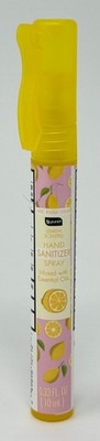1 NEW B PURE LEMON SCENTED HAND SANITIZER SPRAY CLIP INFUSED ESSENTIAL OILS 10ML