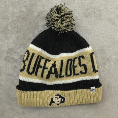 Colorado Buffaloes Hat Cap Mens One Size Black NCAA Football 47 Brand Beanie