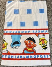 Vintage ABC Sesame Street Pillowcase Bert Ernie Cookie Monster USA JP STEVENS