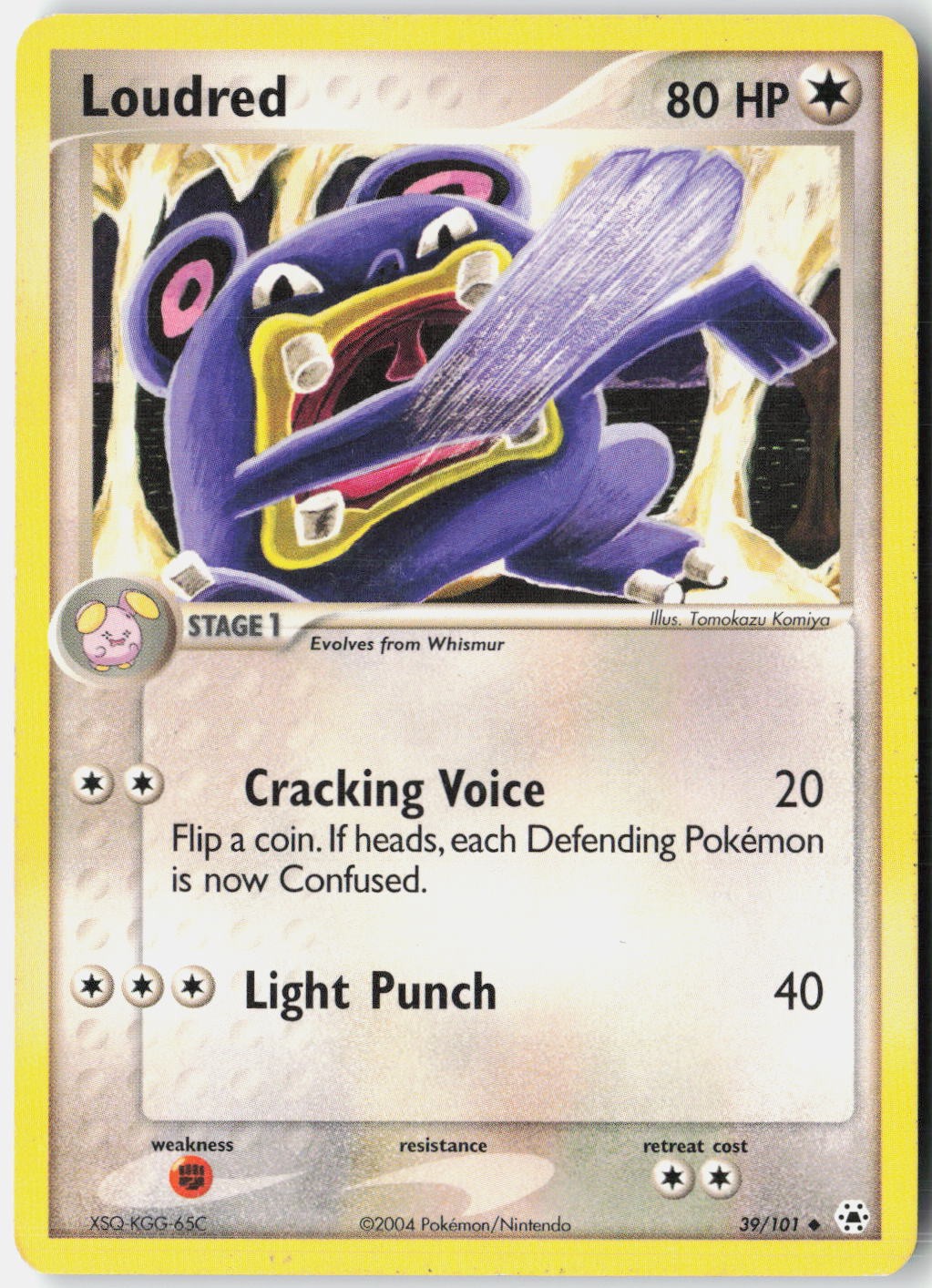 Loudred 39/101 Uncommon Hidden Legends Pokemon Heavily Played