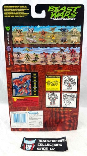 Transformers Beast Wars 1995 Razorclaw MOSC - Picture 2 of 2