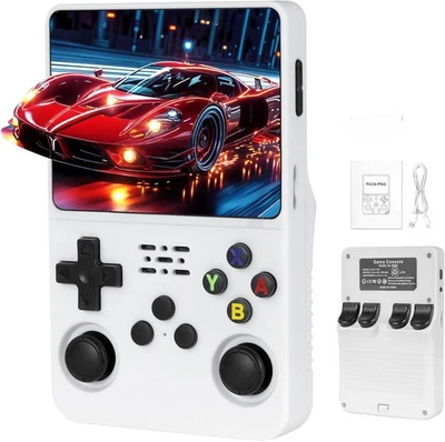 DYZI R36S Retro Handheld Console White 64GB 3.5" IPS, 21000+ Games