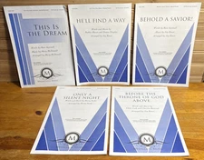 Medallion Sheet Music Songs Christmas Church Choir SATB opt. Orchestra LOT of 5