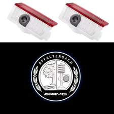 2Pcs Car Door Welcome Light Logo Emblem for Mercedes Benz a C E GLC GLA GLE GLB 