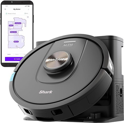#ad Shark Matrix Self Emptying Robot Vacuum Home Mapping UR2360EEUS Black $199.66
