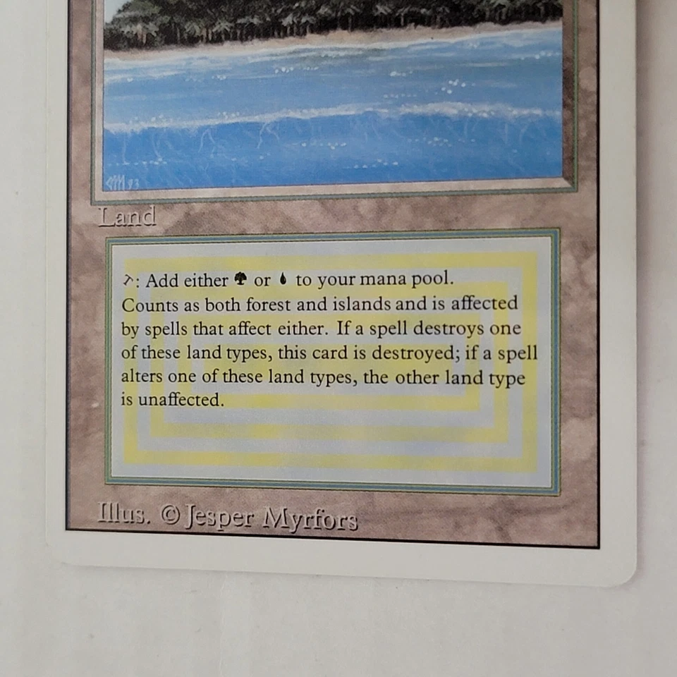 MTG Tropical Island Dual Land Revised Magic The Gathering LP 2 - Image 4 of 4