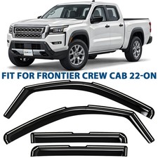 Side Window Deflectors Rain Guards for 2022-2026 Nissan Frontier Crew Cab